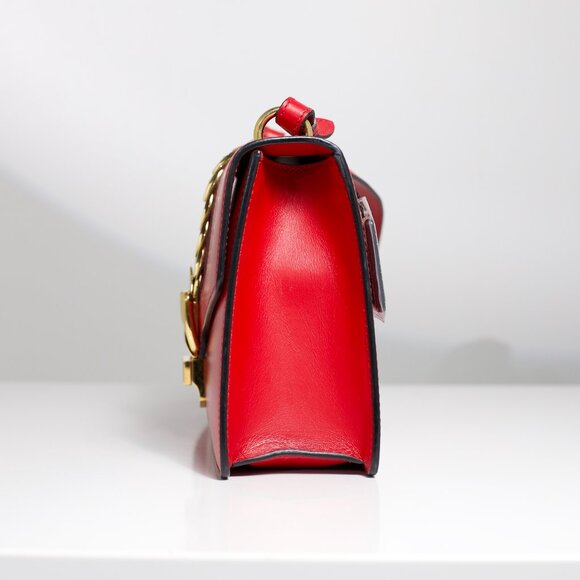 Gucci Hibiscus Red Sylvie Small Shoulder Bag - Picture 7 of 16